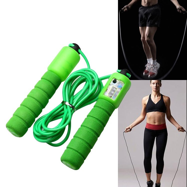 Adjustable Skipping Rope with Counter & Foam Handle
