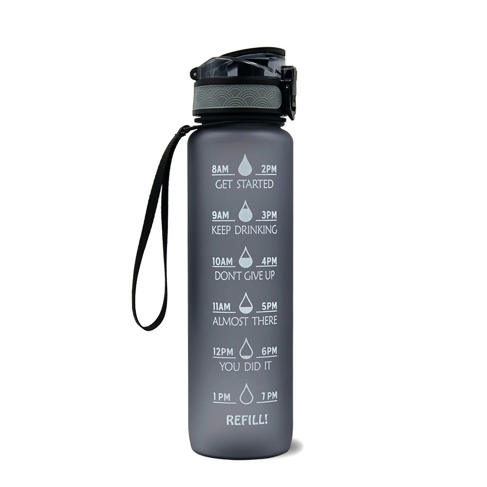 Motivational Time Marker Bounce Water Bottle