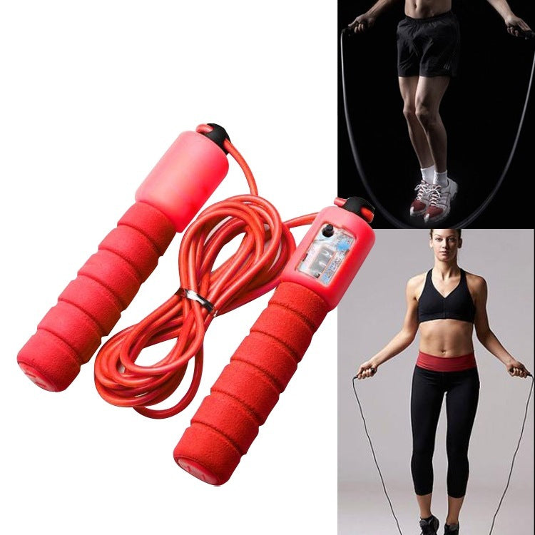 Adjustable Skipping Rope with Counter & Foam Handle