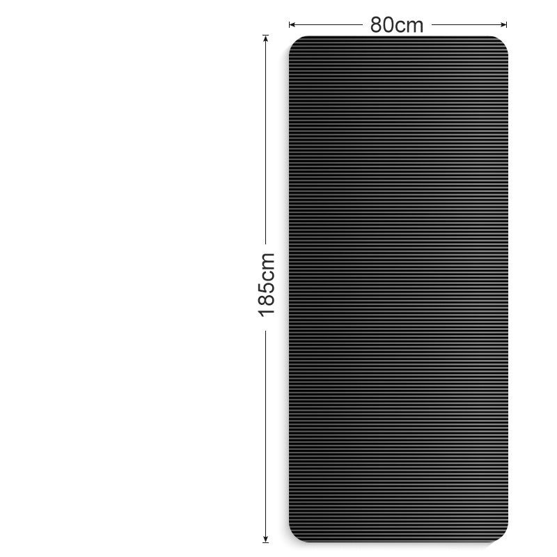 Non-slip fitness yoga mat for home workouts.