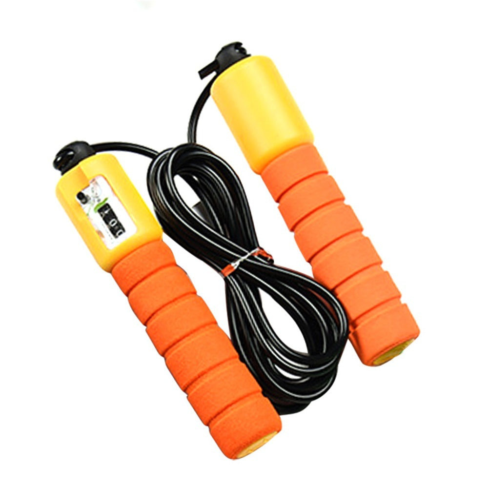 Adjustable Skipping Rope with Counter & Foam Handle