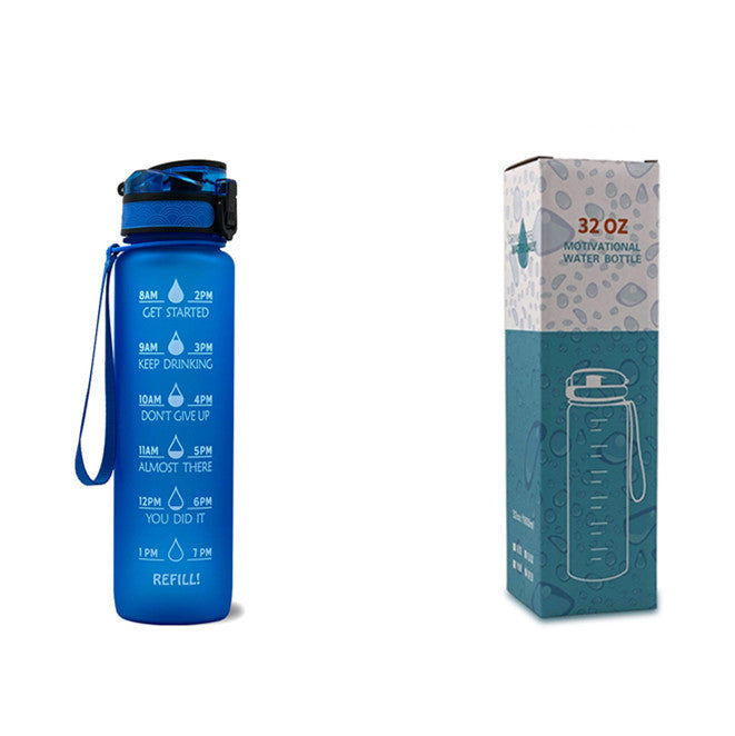 Motivational Time Marker Bounce Water Bottle