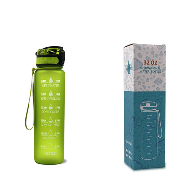 Motivational Time Marker Bounce Water Bottle