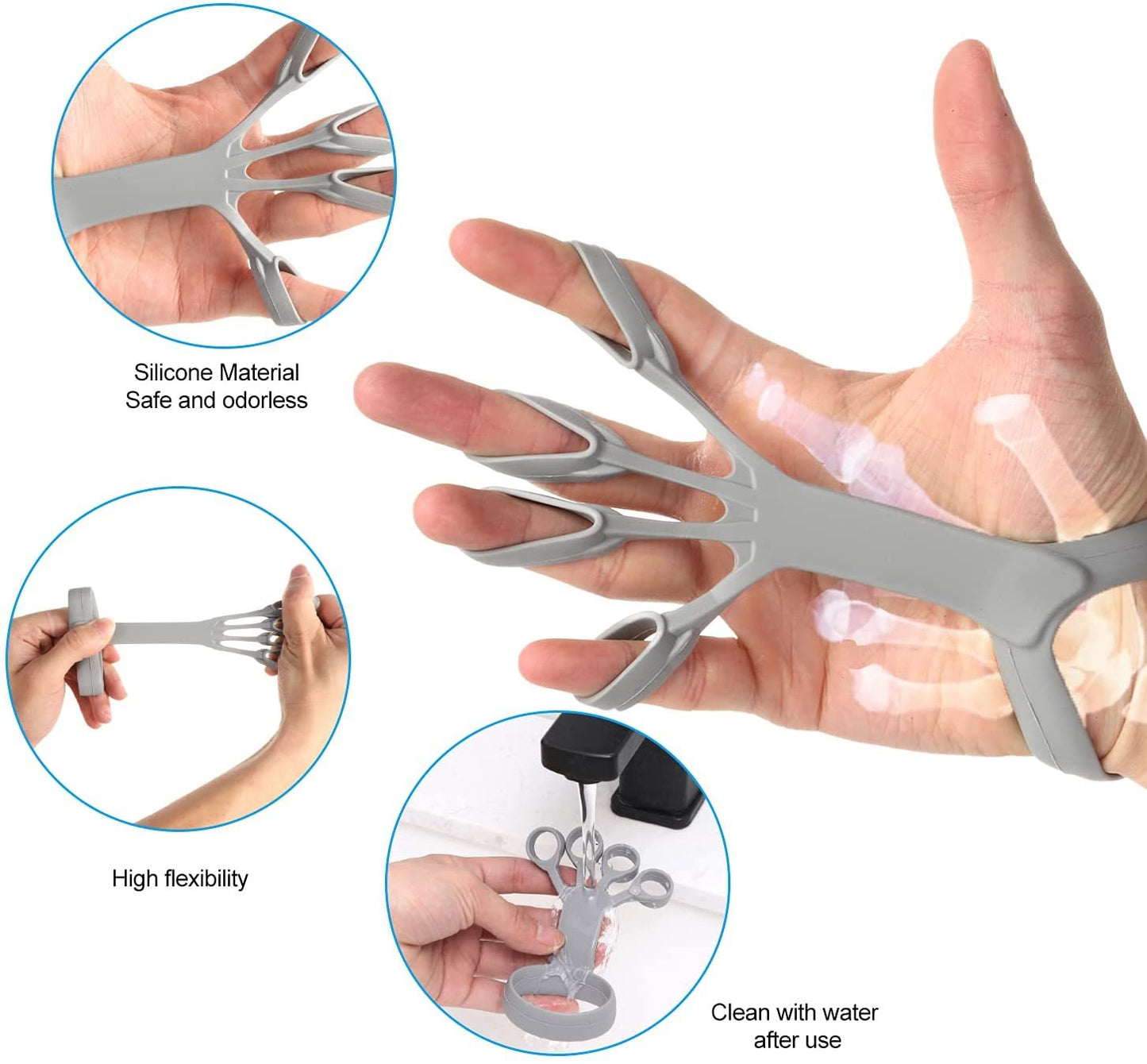 Silicone Finger Stretcher Arthritis Hand Grip Trainer