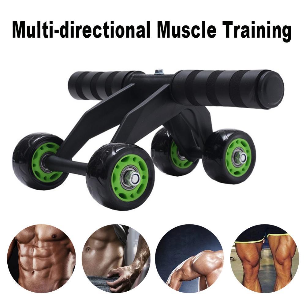 Four wheeled Abdominal Roller Exercise Fitness Equipment