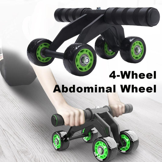 Four wheeled Abdominal Roller Exercise Fitness Equipment