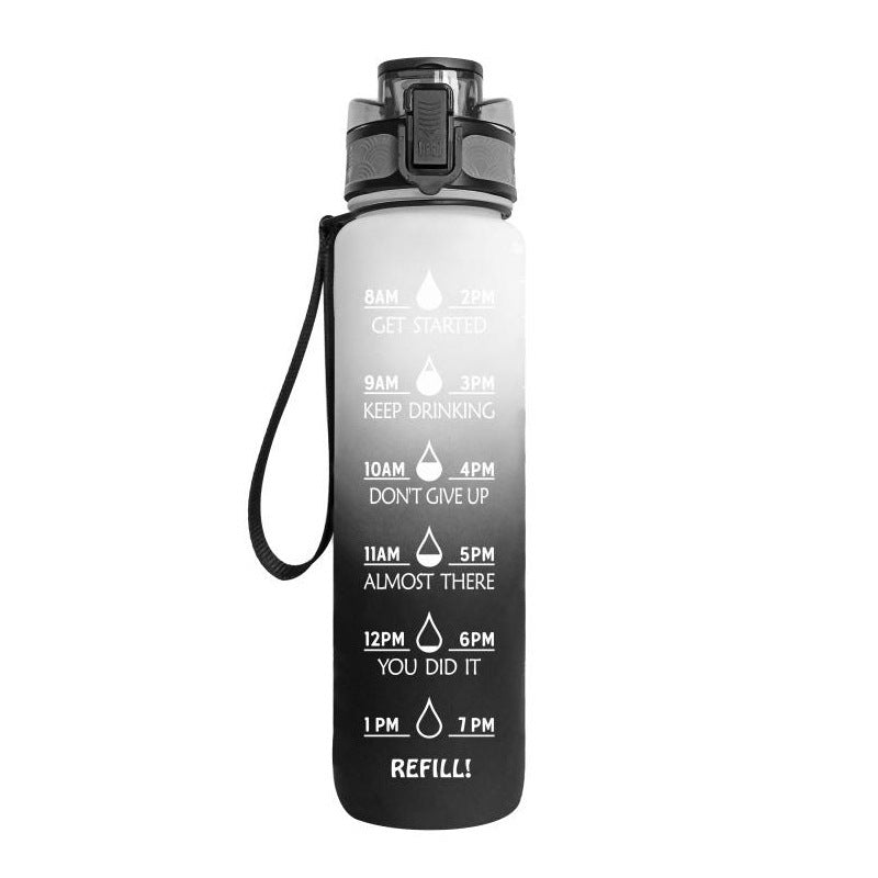 Motivational Time Marker Bounce Water Bottle