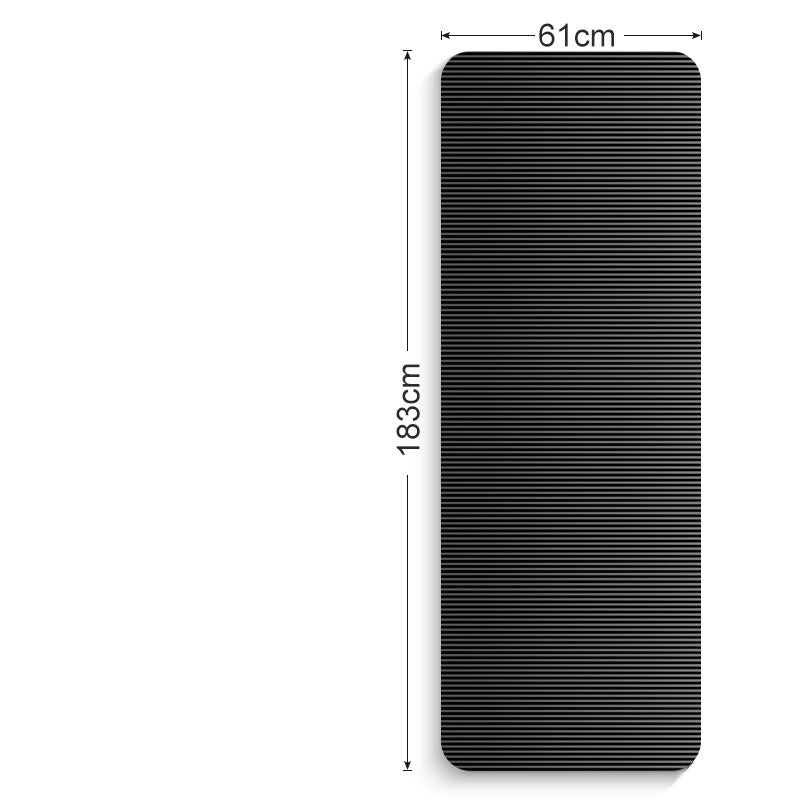 Non-slip fitness yoga mat for home workouts.
