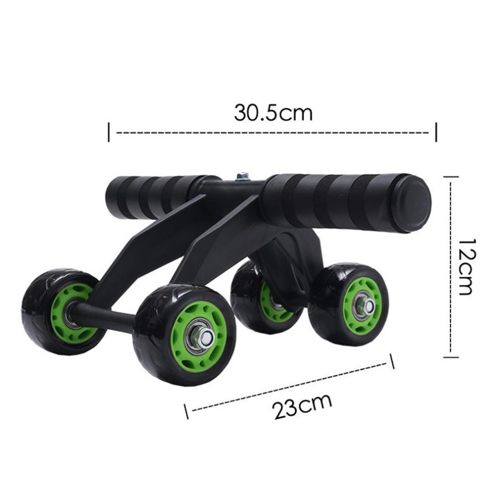 Four wheeled Abdominal Roller Exercise Fitness Equipment