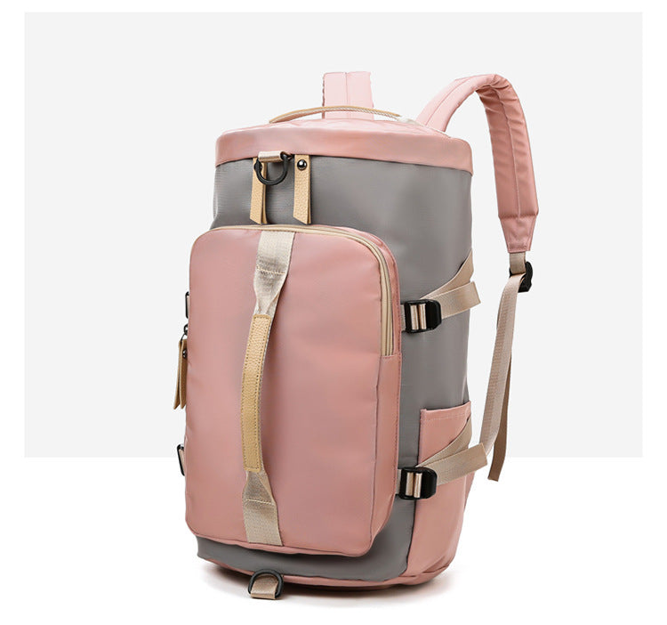 Waterproof Gym Fitness Bag with Shoe & Wet Pocket