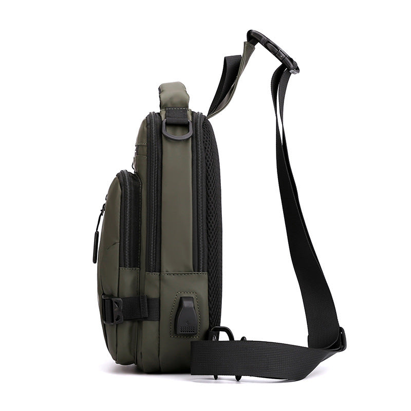 Mens Multifunctional Crossbody Backpack & Chest Bag