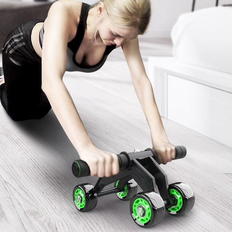 Four wheeled Abdominal Roller Exercise Fitness Equipment