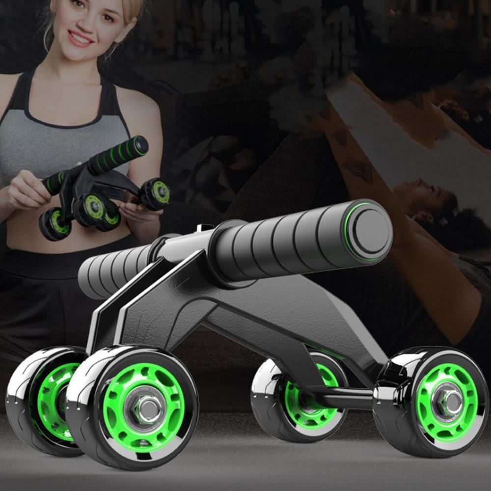 Four wheeled Abdominal Roller Exercise Fitness Equipment