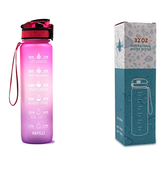 Motivational Time Marker Bounce Water Bottle