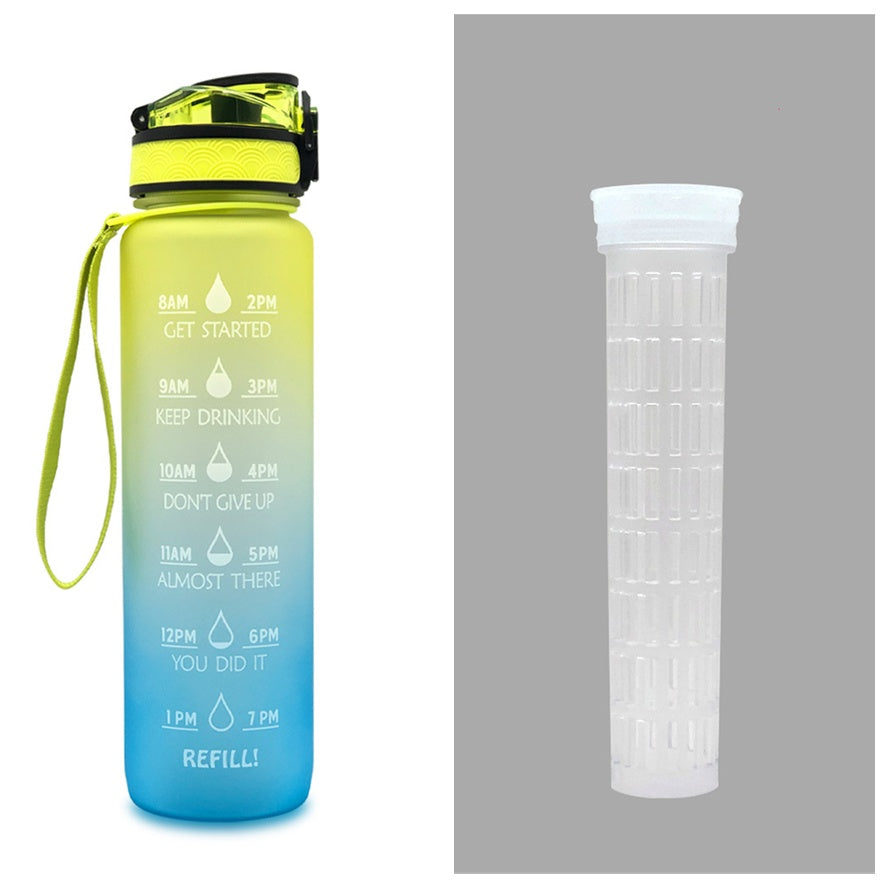 Motivational Time Marker Bounce Water Bottle