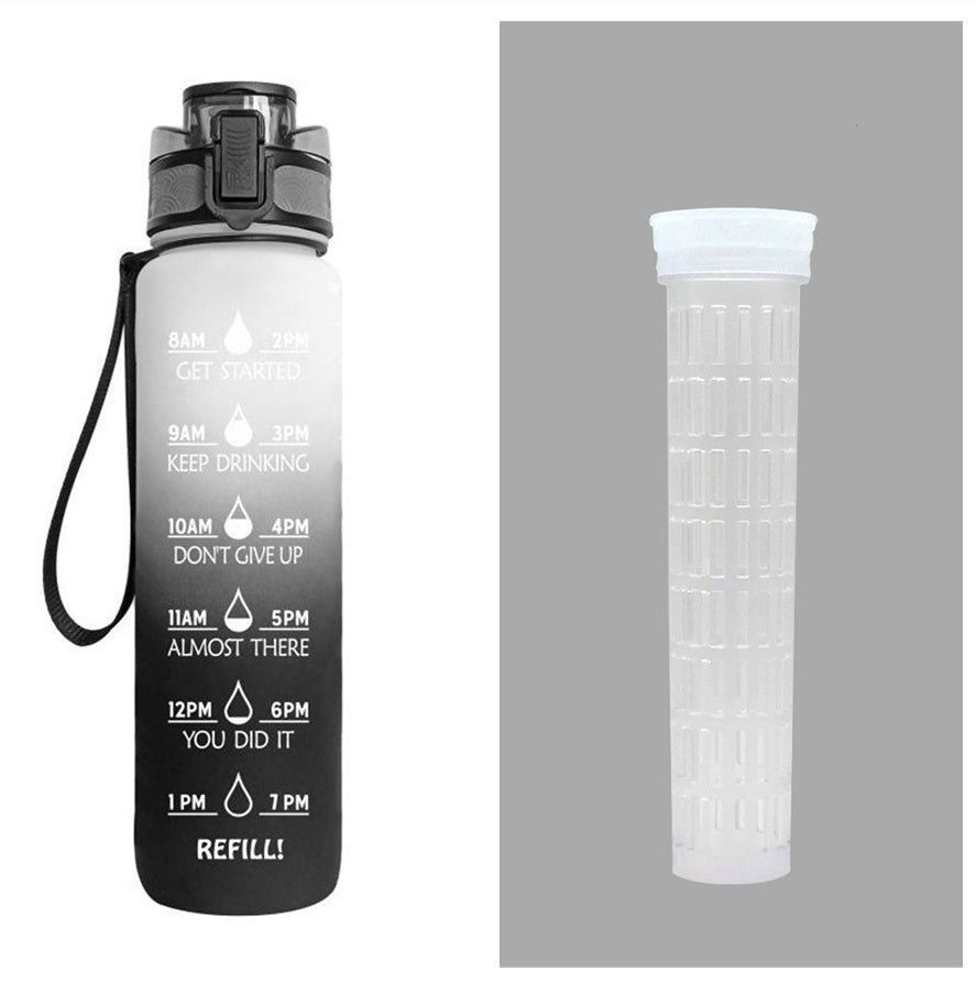 Motivational Time Marker Bounce Water Bottle