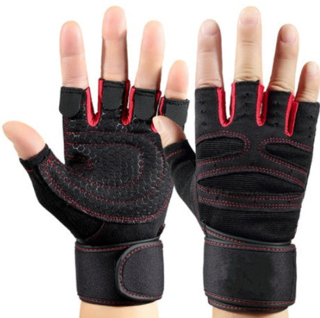 Half Finger Gym Gloves  Durable & Built for Performance
