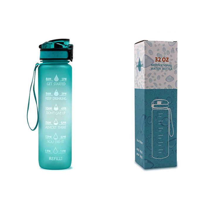 Motivational Time Marker Bounce Water Bottle