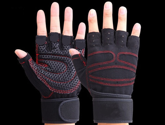 Half Finger Gym Gloves  Durable & Built for Performance