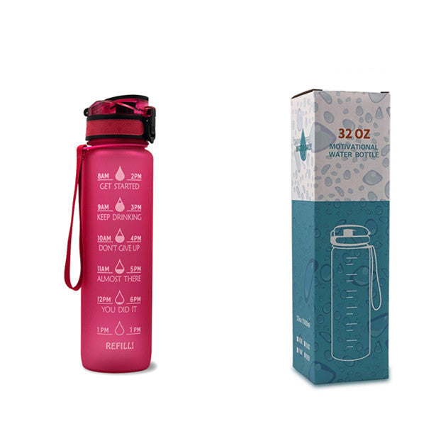 Motivational Time Marker Bounce Water Bottle
