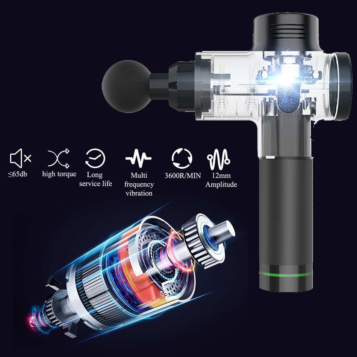 Electric Body Muscle Massage Therapy Gun