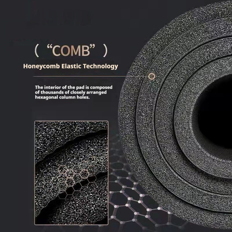 Non-slip fitness yoga mat for home workouts.