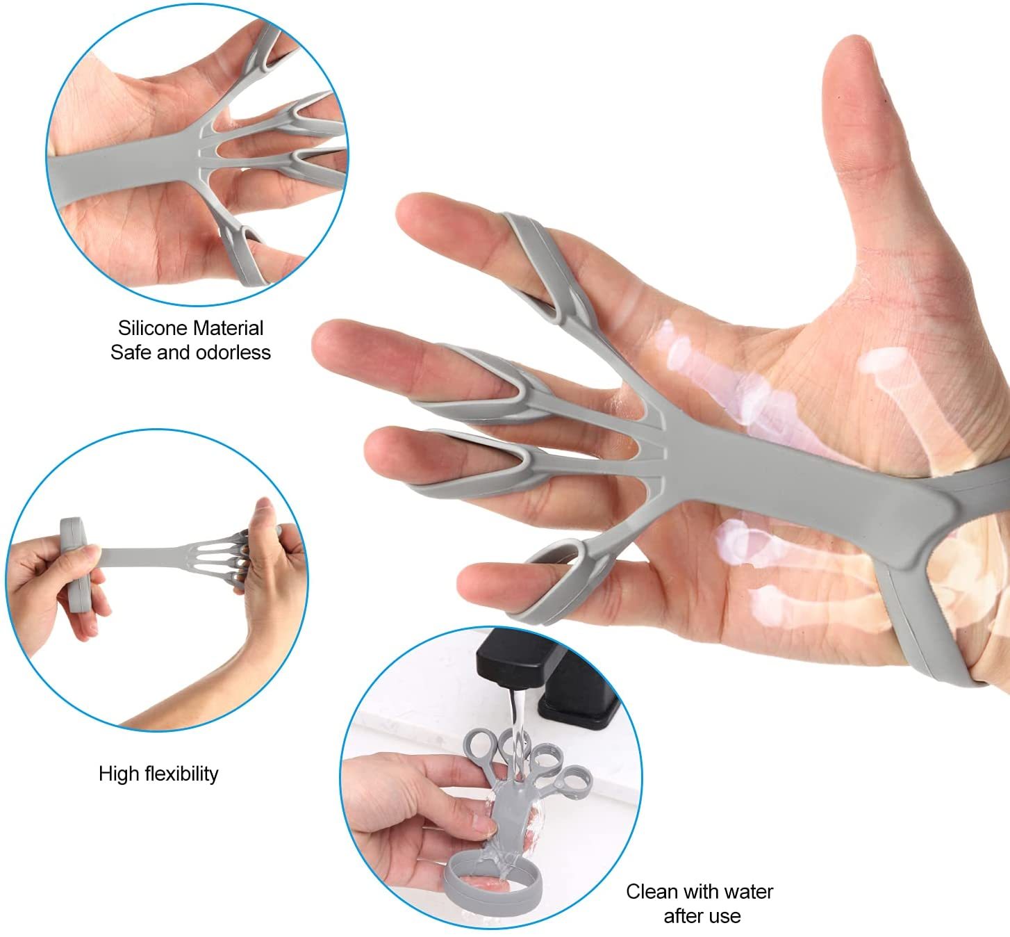Silicone Finger Stretcher Arthritis Hand Grip Trainer